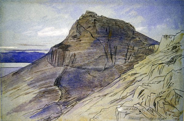 Masada en el Mar Muerto de Edward Lear