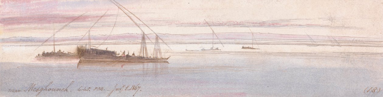 Cerca de Mesghouneh de Edward Lear