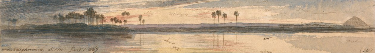 Cerca de Mesghouneh de Edward Lear