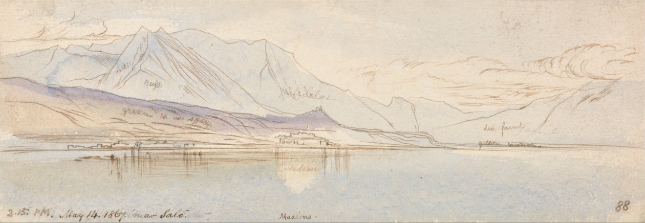 Cerca de Salo, Maderno de Edward Lear