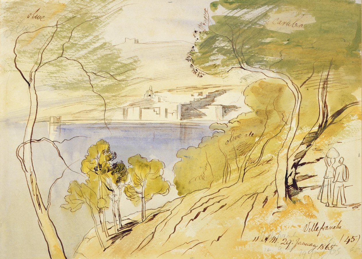 Villefranche de Edward Lear