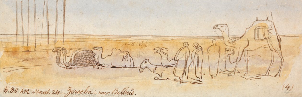 Zereeba, cerca de Belbeis de Edward Lear