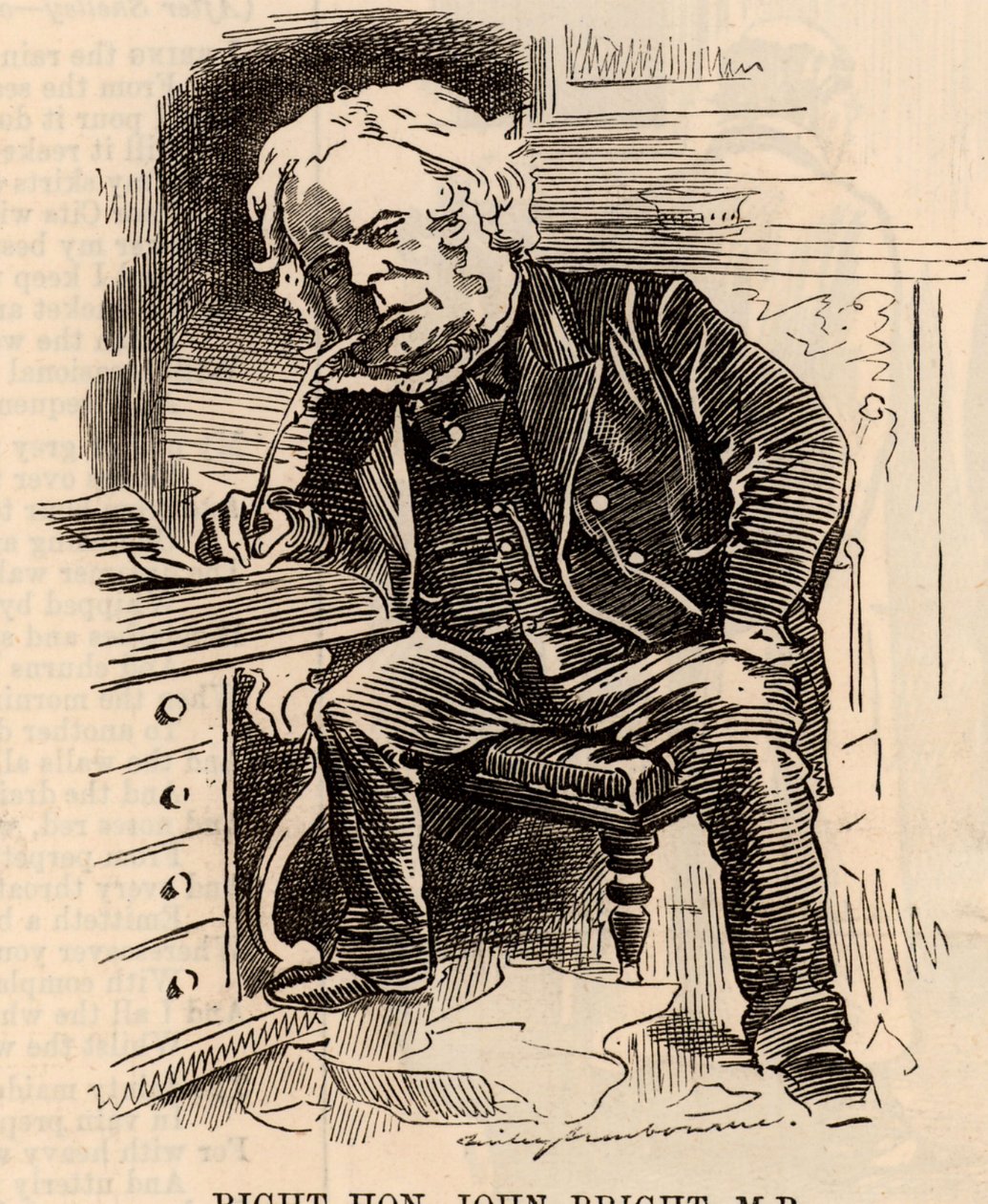 Caricatura de John Bright de Edward Linley Sambourne