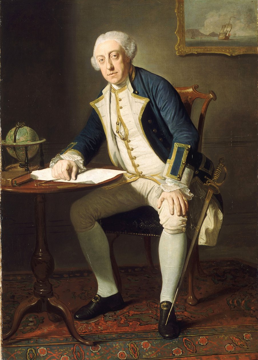 Capitán Philip Affleck (1726-99) de Edward Penny