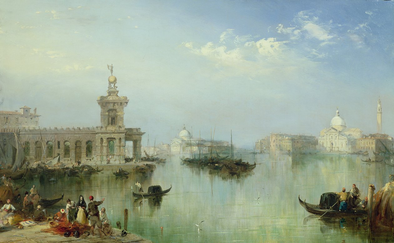 Laguna veneciana (óleo sobre tabla) de Edward Pritchett