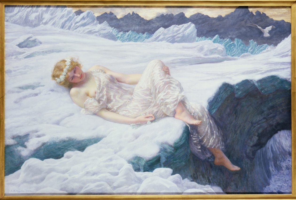Corazón de nieve de Edward Robert Hughes
