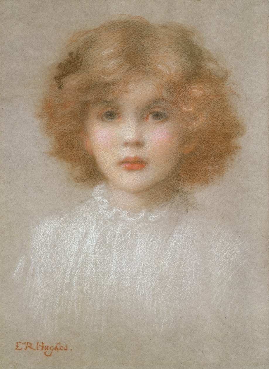Retrato de una niña de Edward Robert Hughes