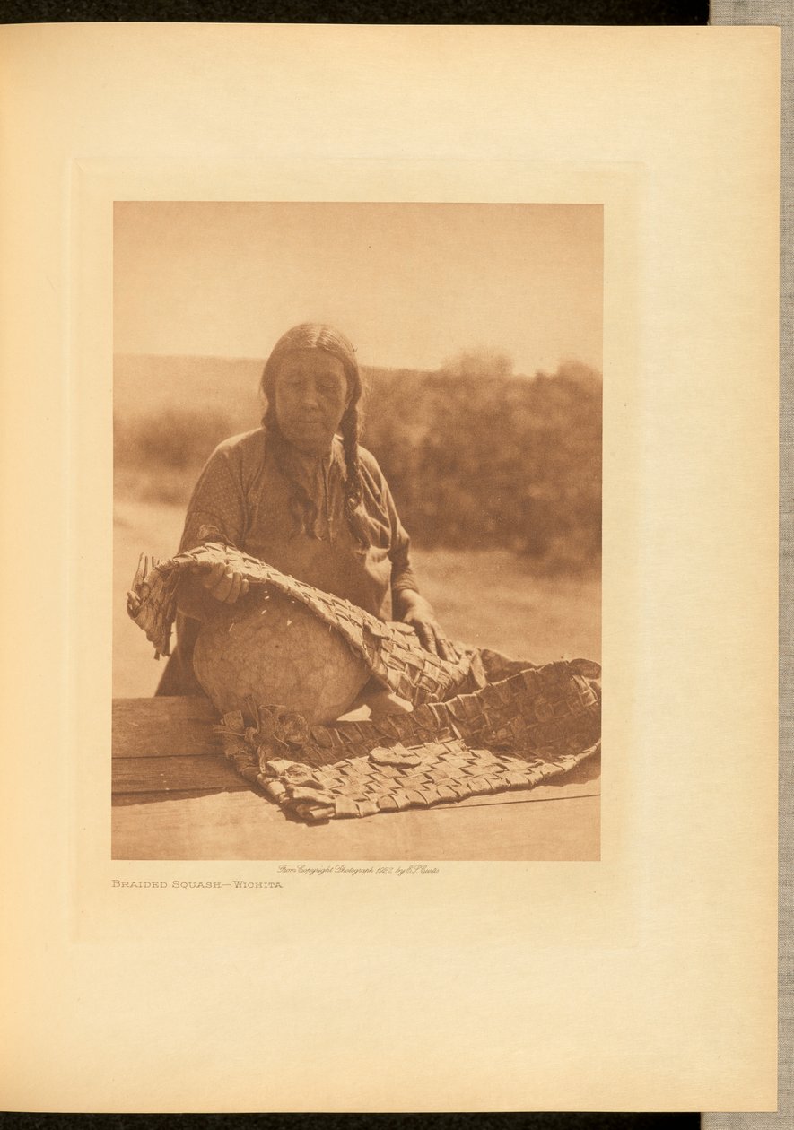 Calabaza trenzada - Wichita de Edward S. Curtis