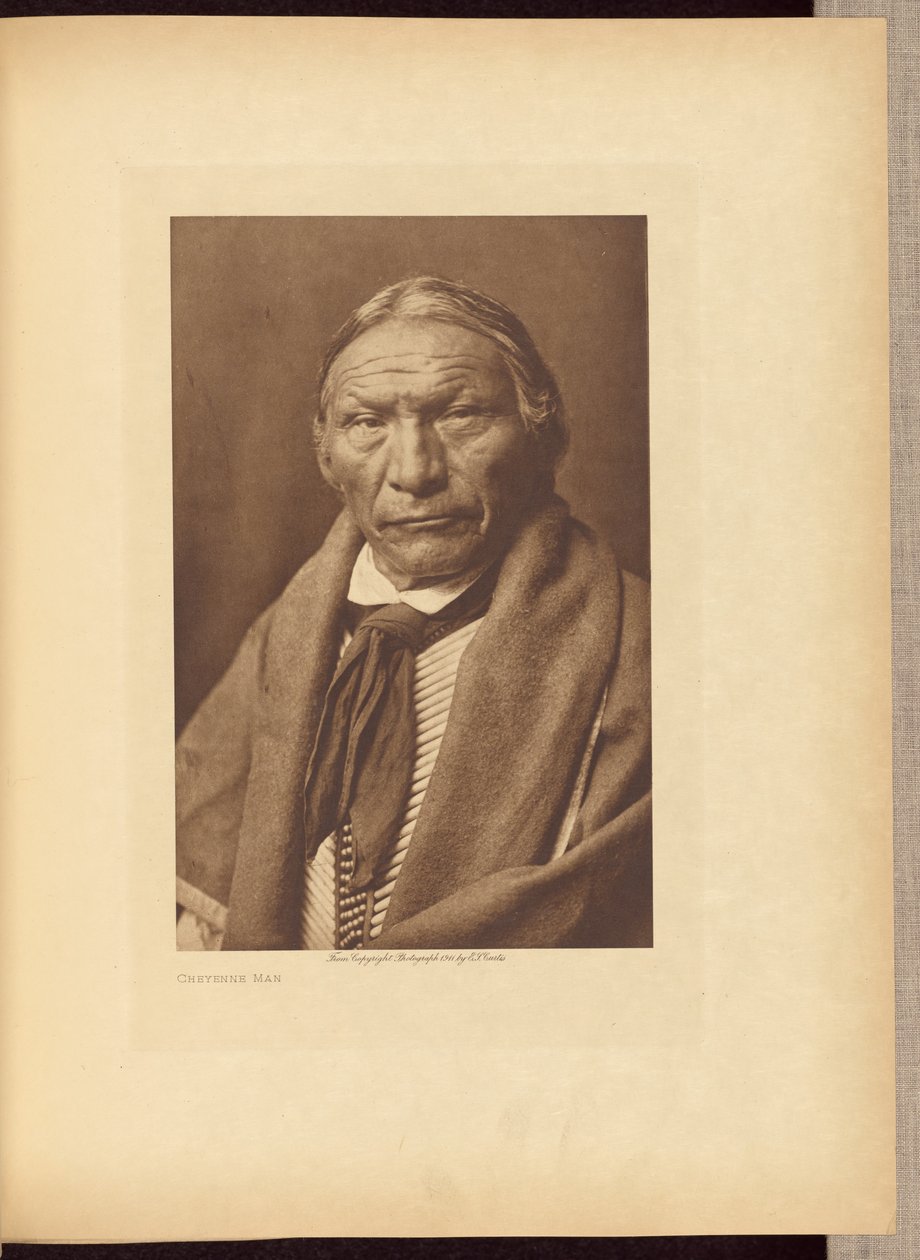 Hombre de Cheyenne de Edward S. Curtis