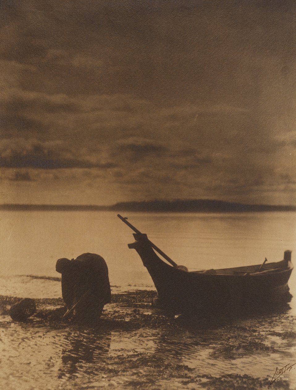 [The Clam Digger] de Edward S. Curtis
