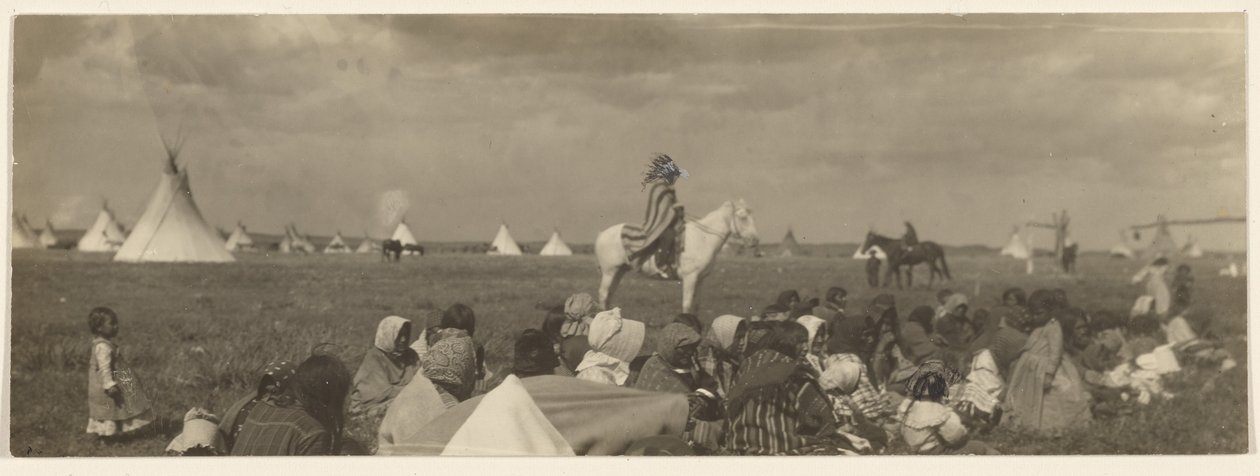 [El Pregonero - Piegan]. de Edward S. Curtis