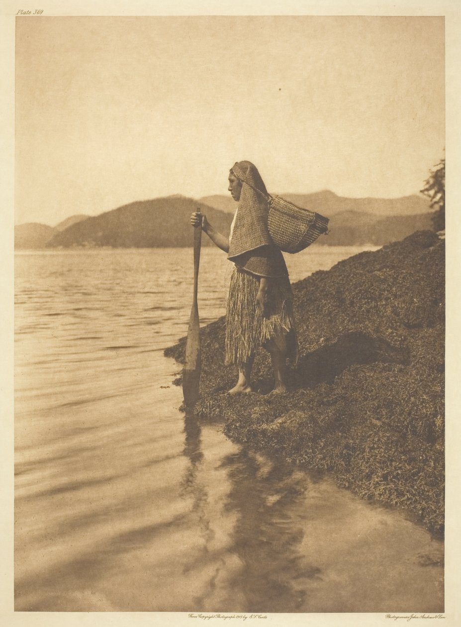 El recolector de algas de Edward S. Curtis