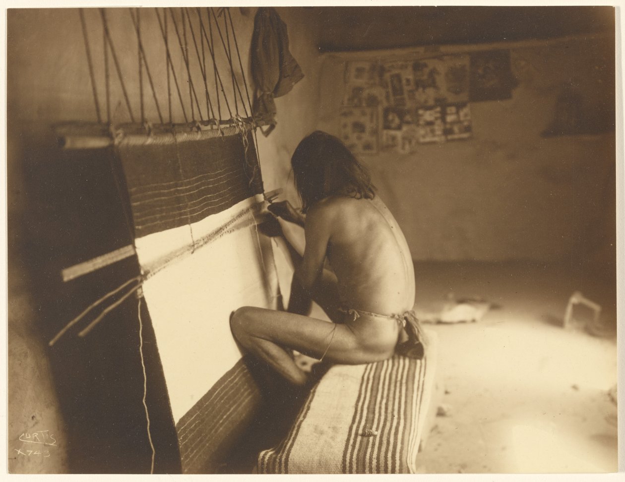 [La Tejedora - Hopi] de Edward S. Curtis