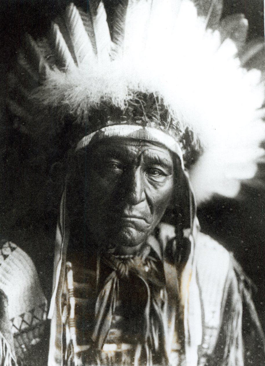 Iron Plume - Ogalala, nativo americano de Edward Sheriff Curtis