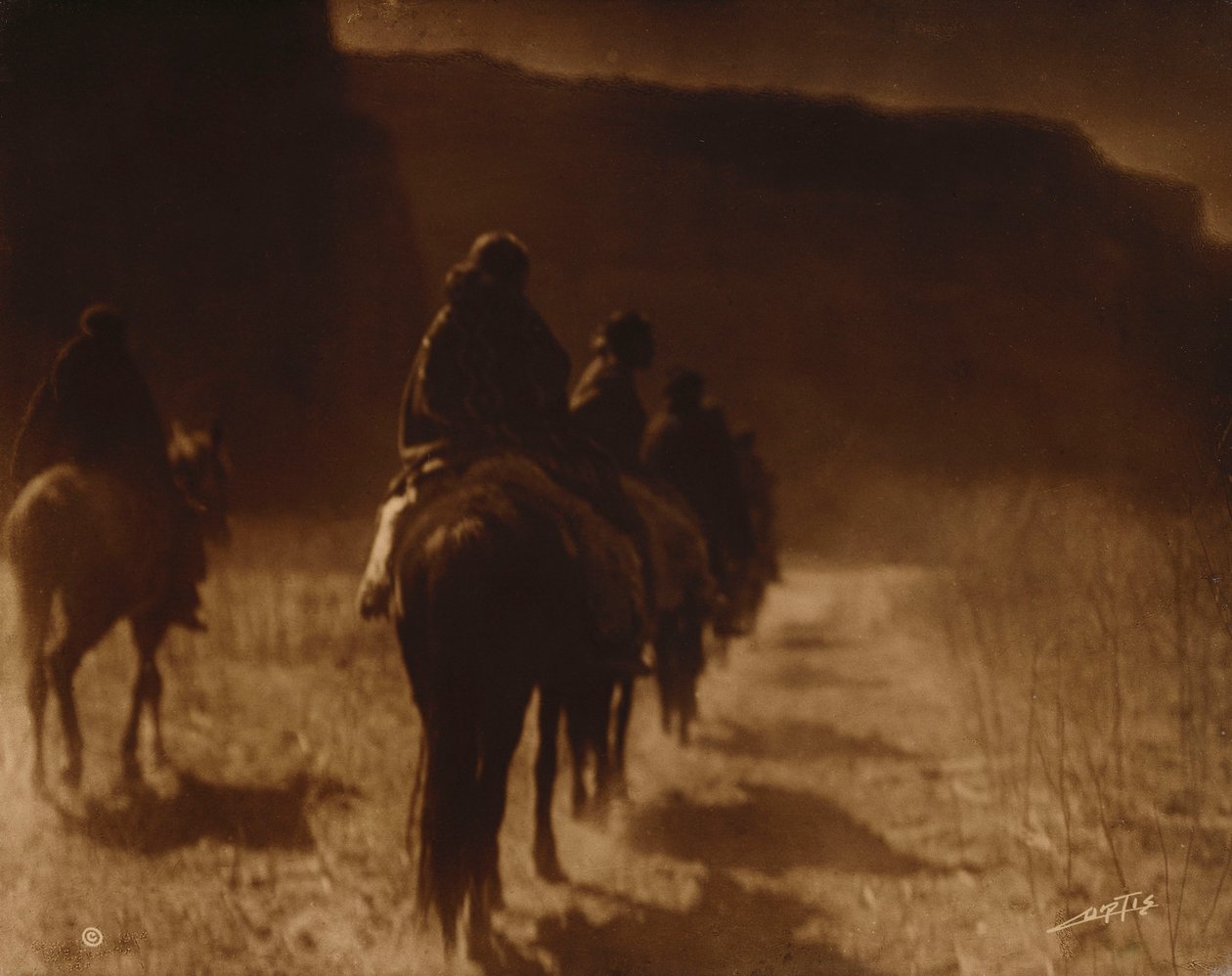 La raza en extinción, Navaho de Edward Sheriff Curtis