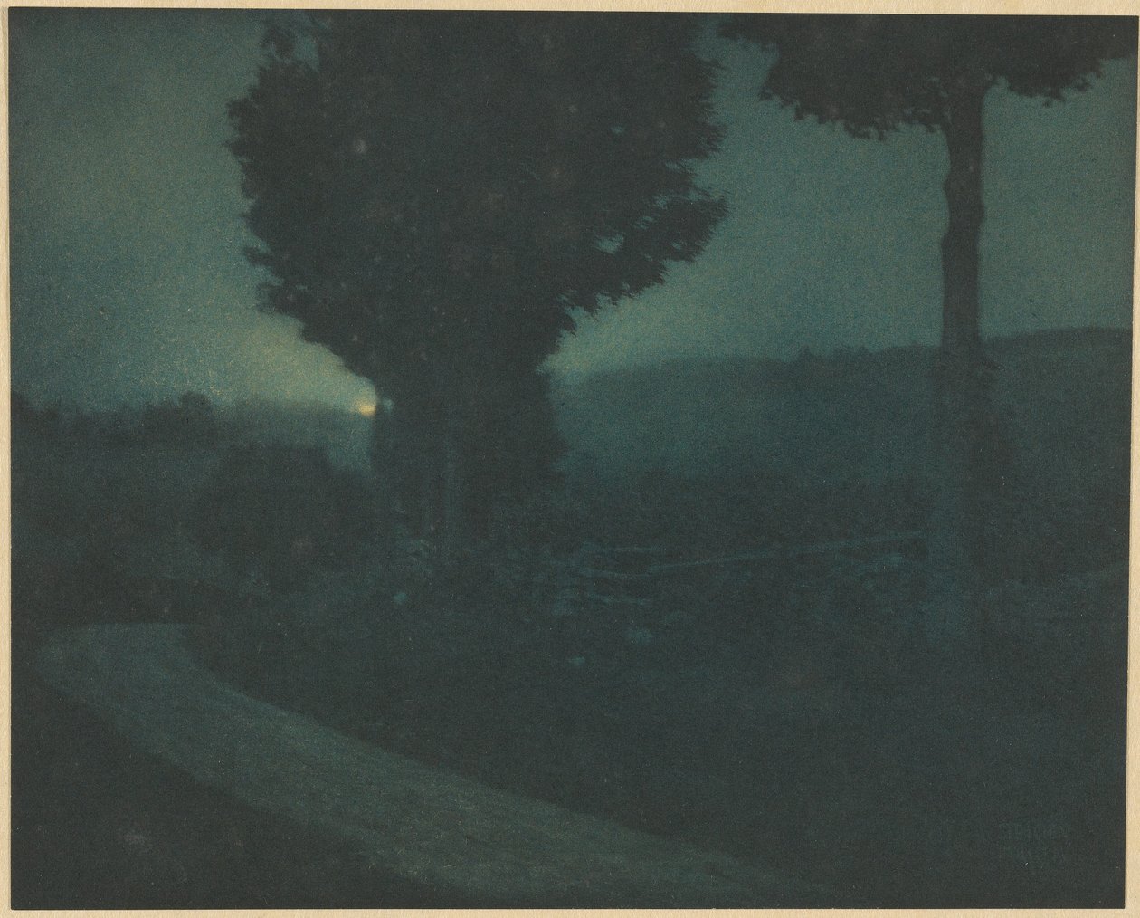 [Road into the Valley -- Moonrise] de Edward Steichen