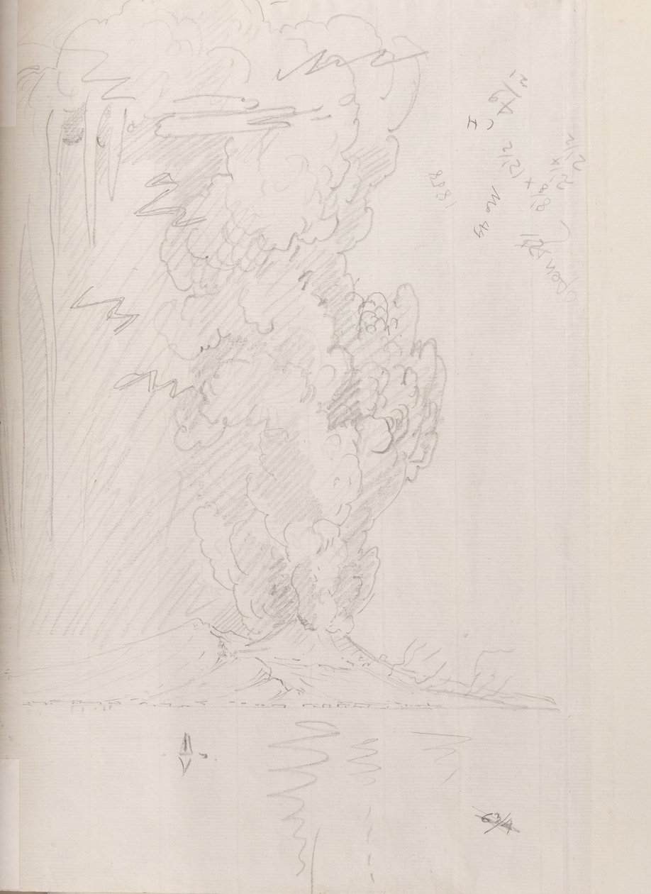 Erupción del Vesubio, 1794 de Edward Swinburne