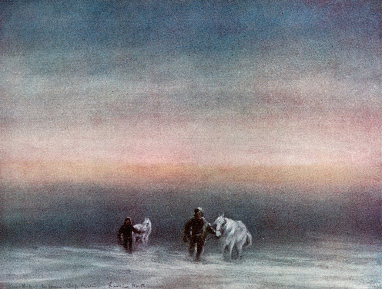 Ejercitando los ponis, 1911, 1913 de Charles Edward Wilson