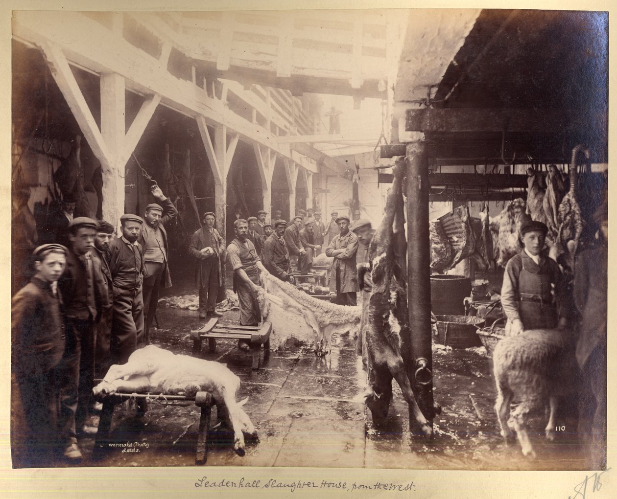 Matadero de Leadenhall, desde el oeste de Edward Wormald