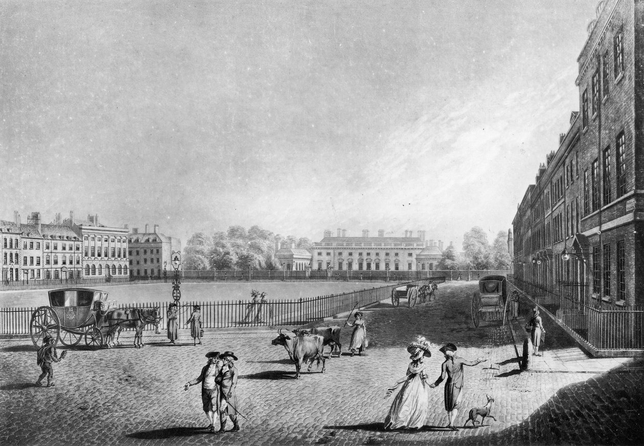 Vista de Bloomsbury Square de Edward (after) Dayes