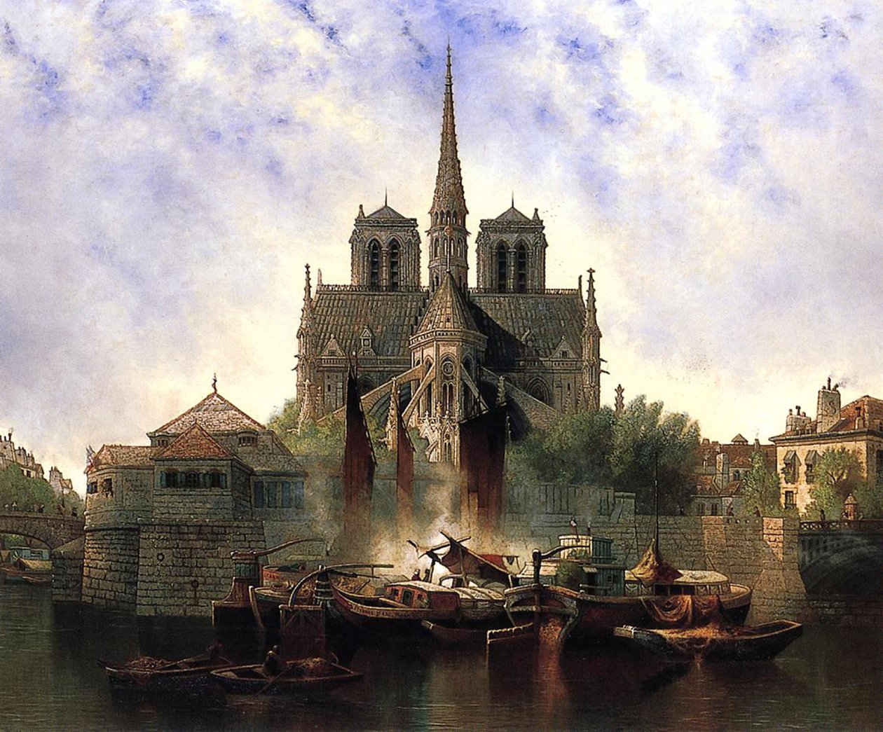Catedral de Notre-Dame, París, 1893 de Edwin Deakin