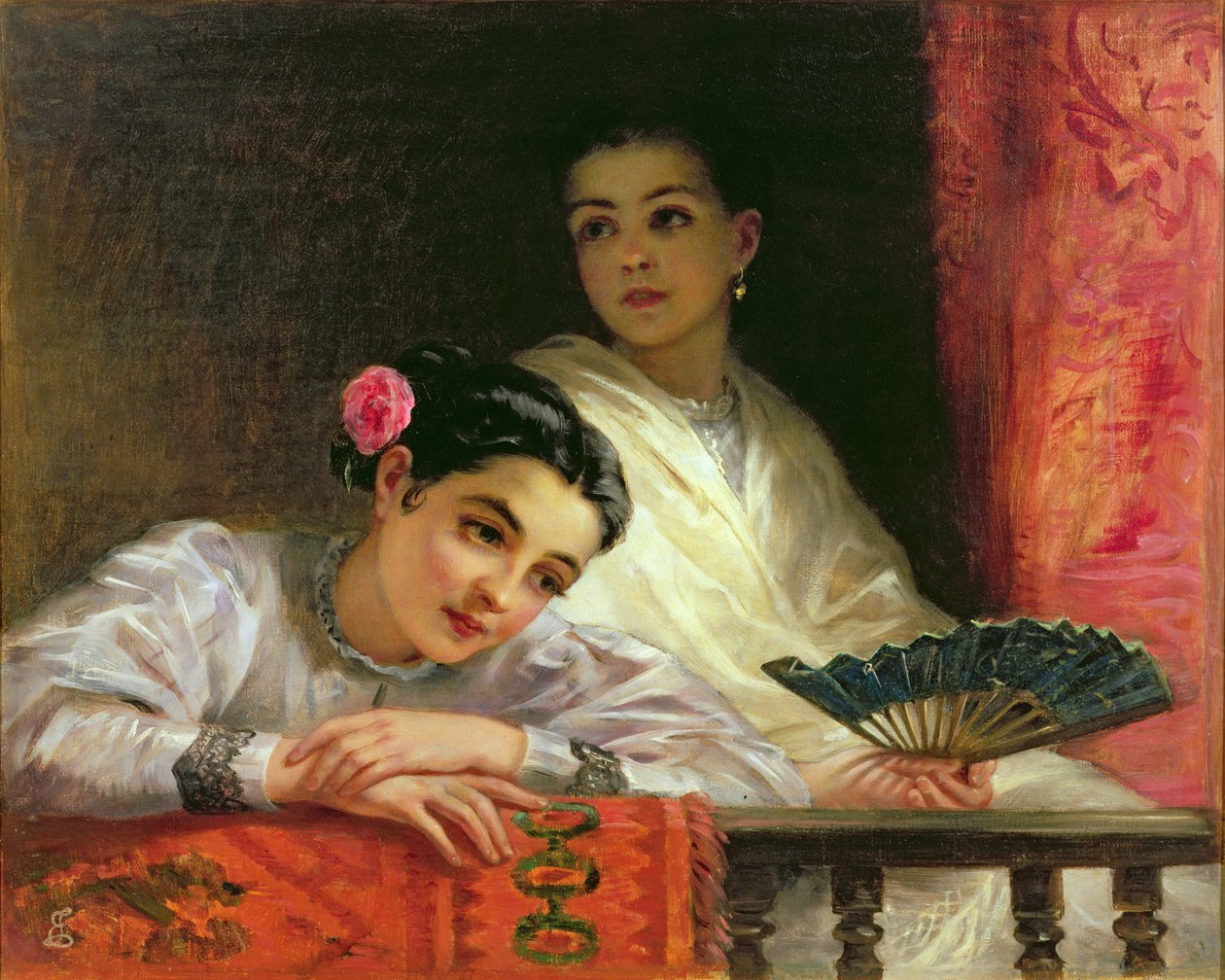 El balcón, 1875 de Edwin Longsden Long