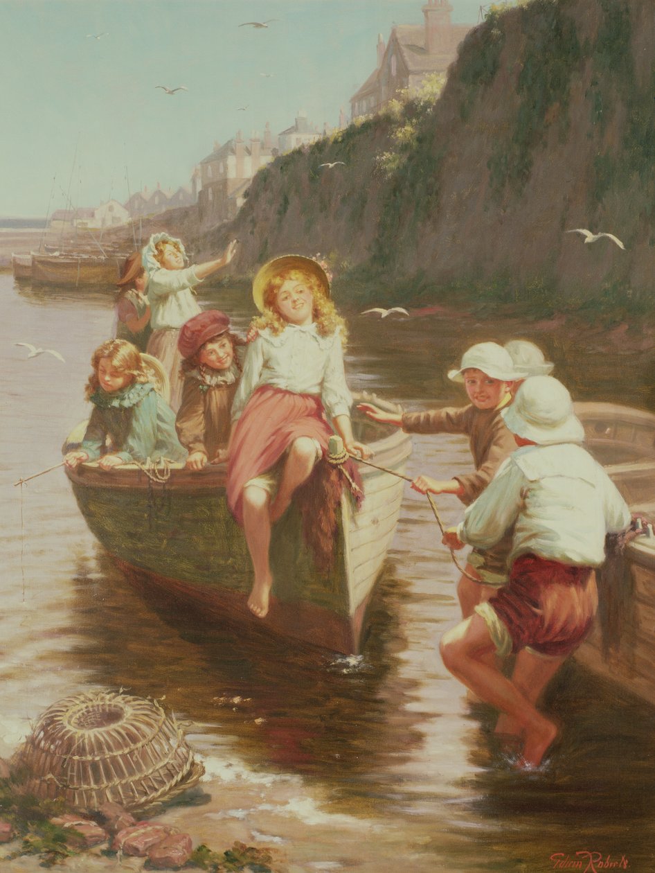 La fiesta en el bote de Edwin Thomas Roberts