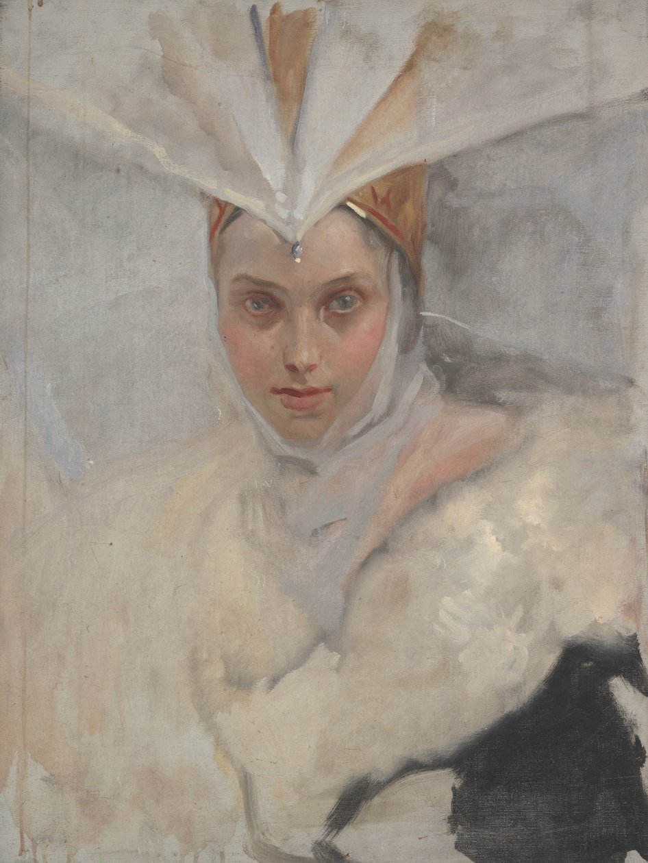 estudio de figura de Edwin Austin Abbey