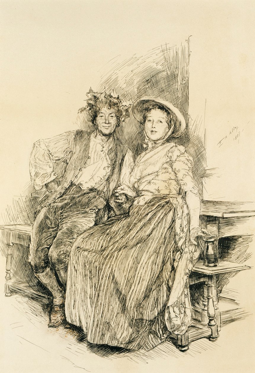 Cosecha en casa de Edwin Austin Abbey