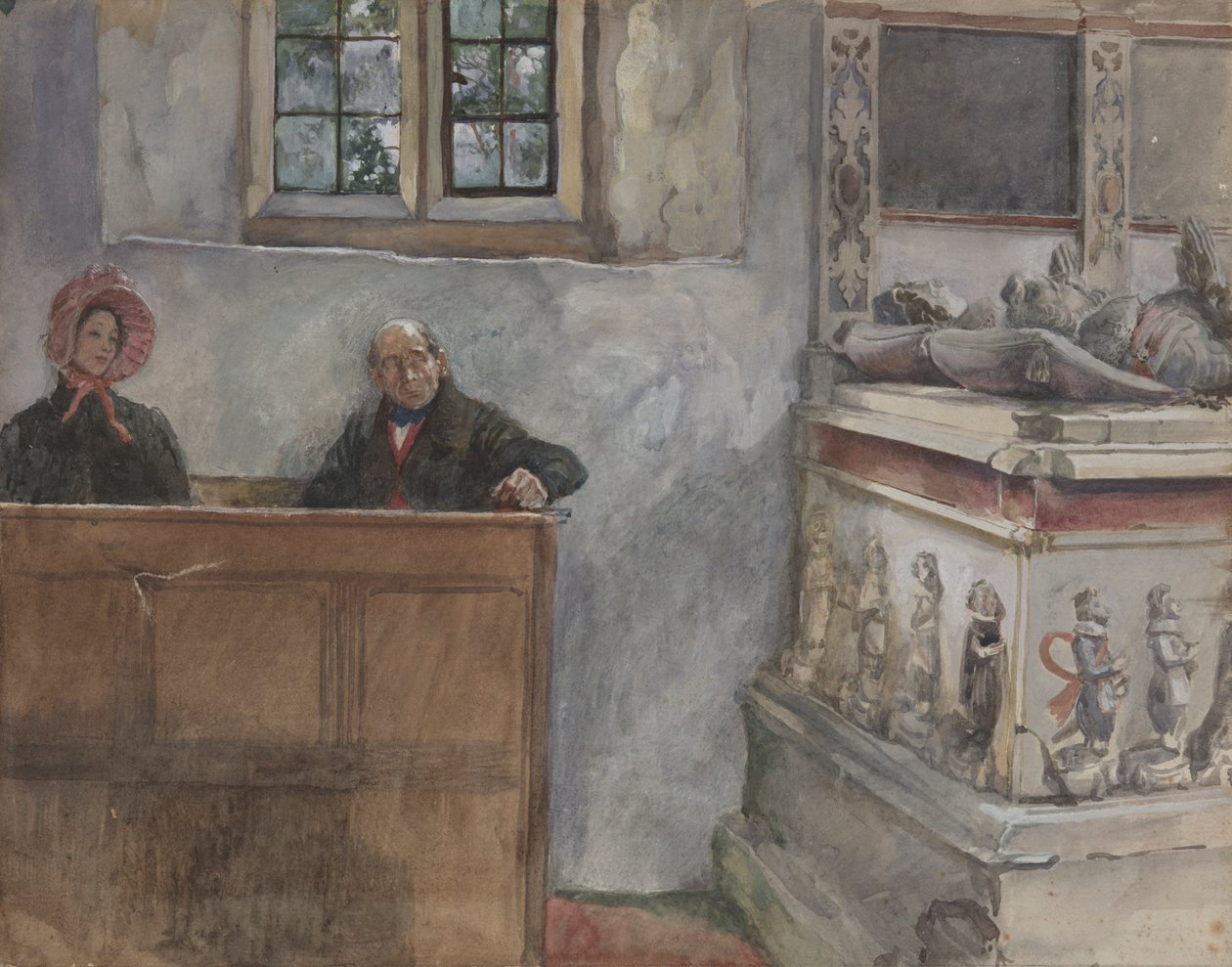 En la iglesia de Edwin Austin Abbey
