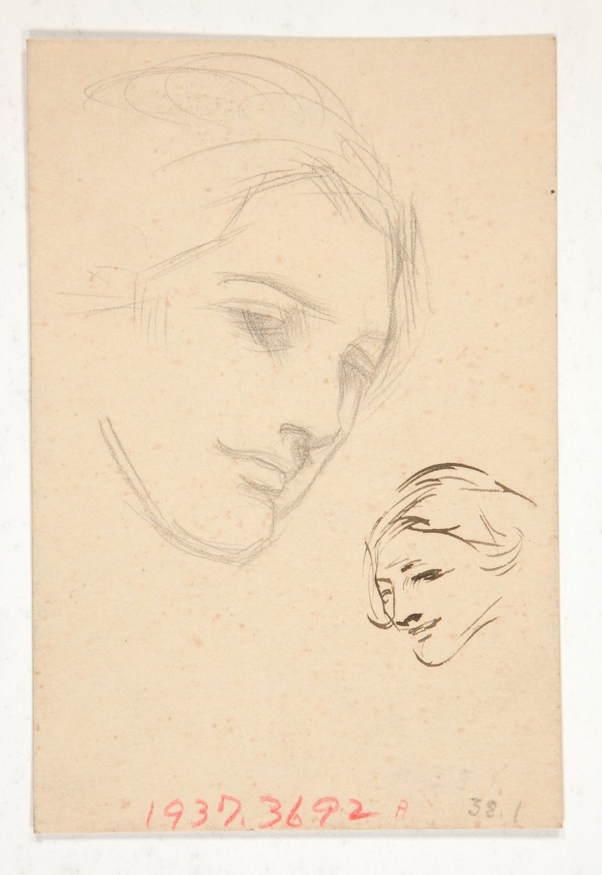 Retrato de una mujer no identificada de Edwin Austin Abbey