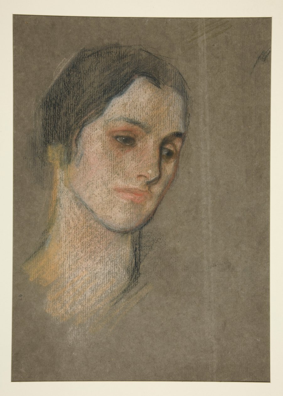 Retrato de una mujer no identificada de Edwin Austin Abbey