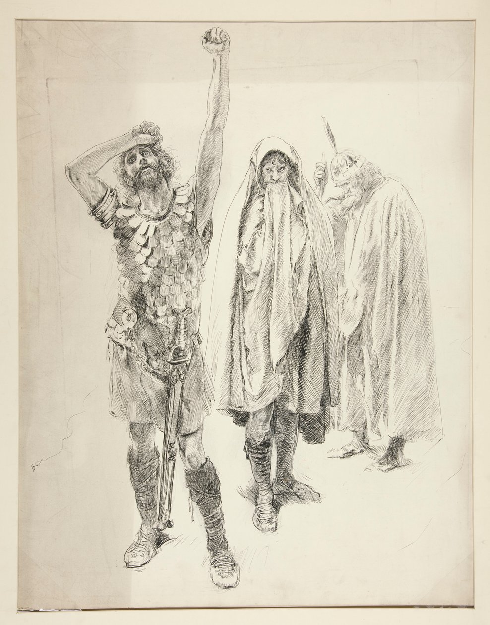 Estudio para obra de Shakespeare no identificada de Edwin Austin Abbey