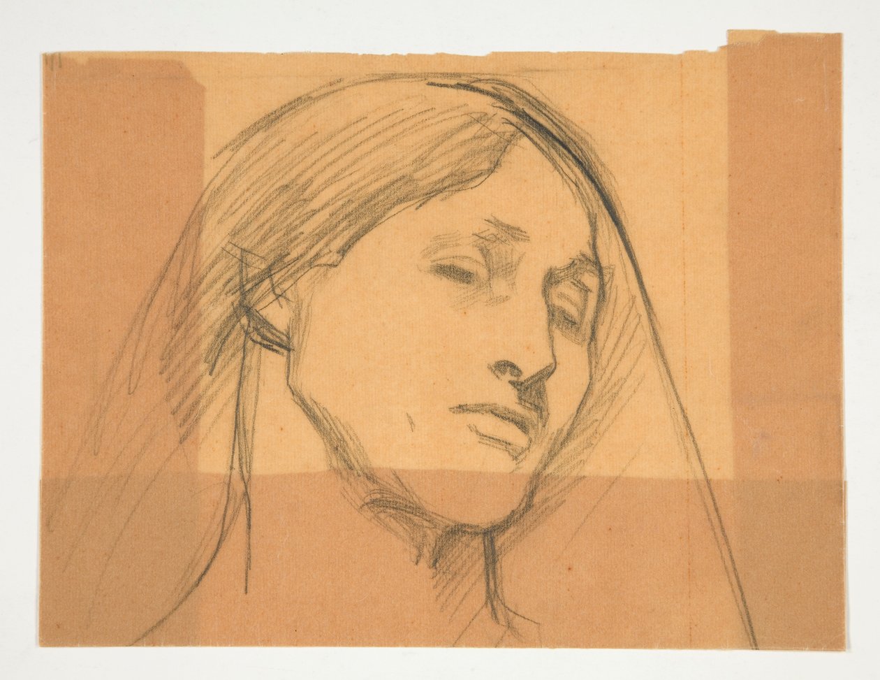 estudio de una mujer de Edwin Austin Abbey