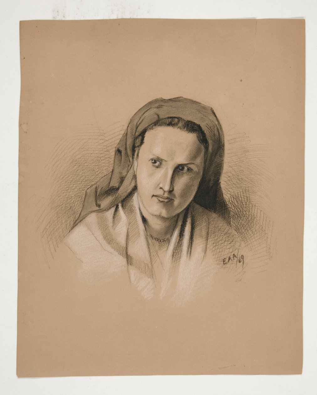 estudio de una mujer de Edwin Austin Abbey