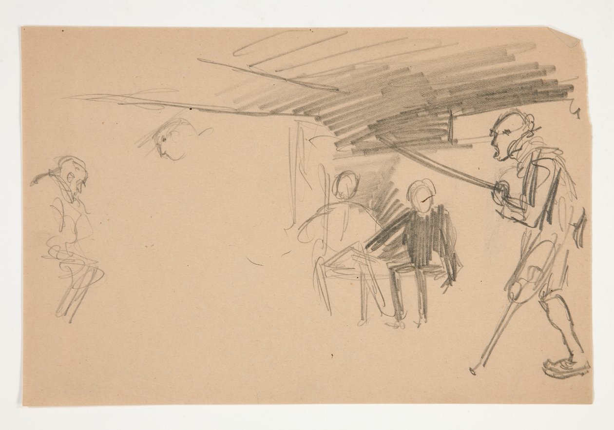Ilustración no identificada de Oliver Goldsmith de Edwin Austin Abbey