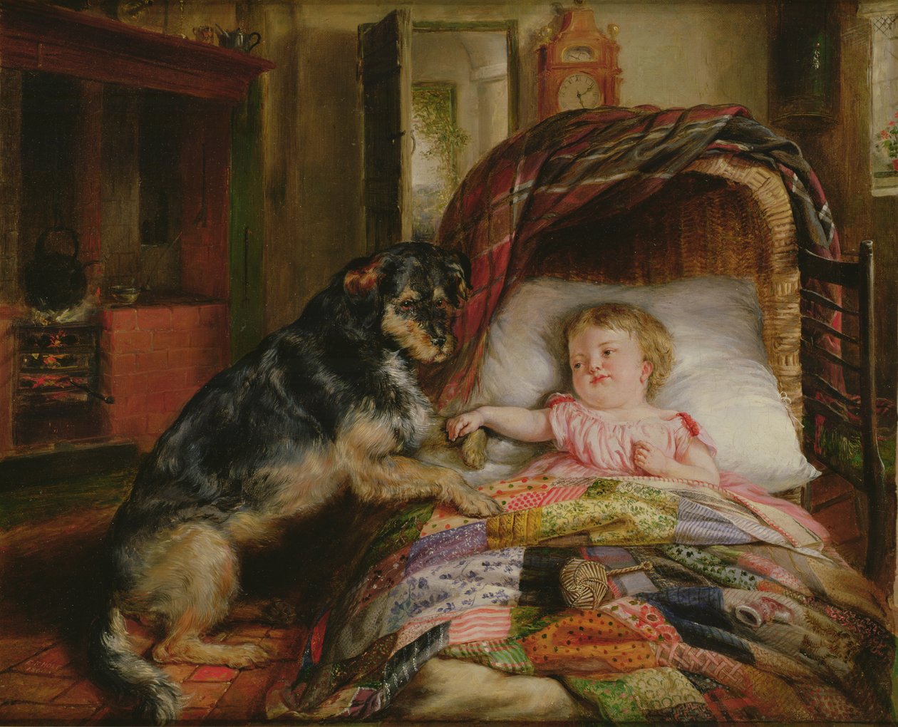 Cuidando al bebé de Edwin Frederick Holt