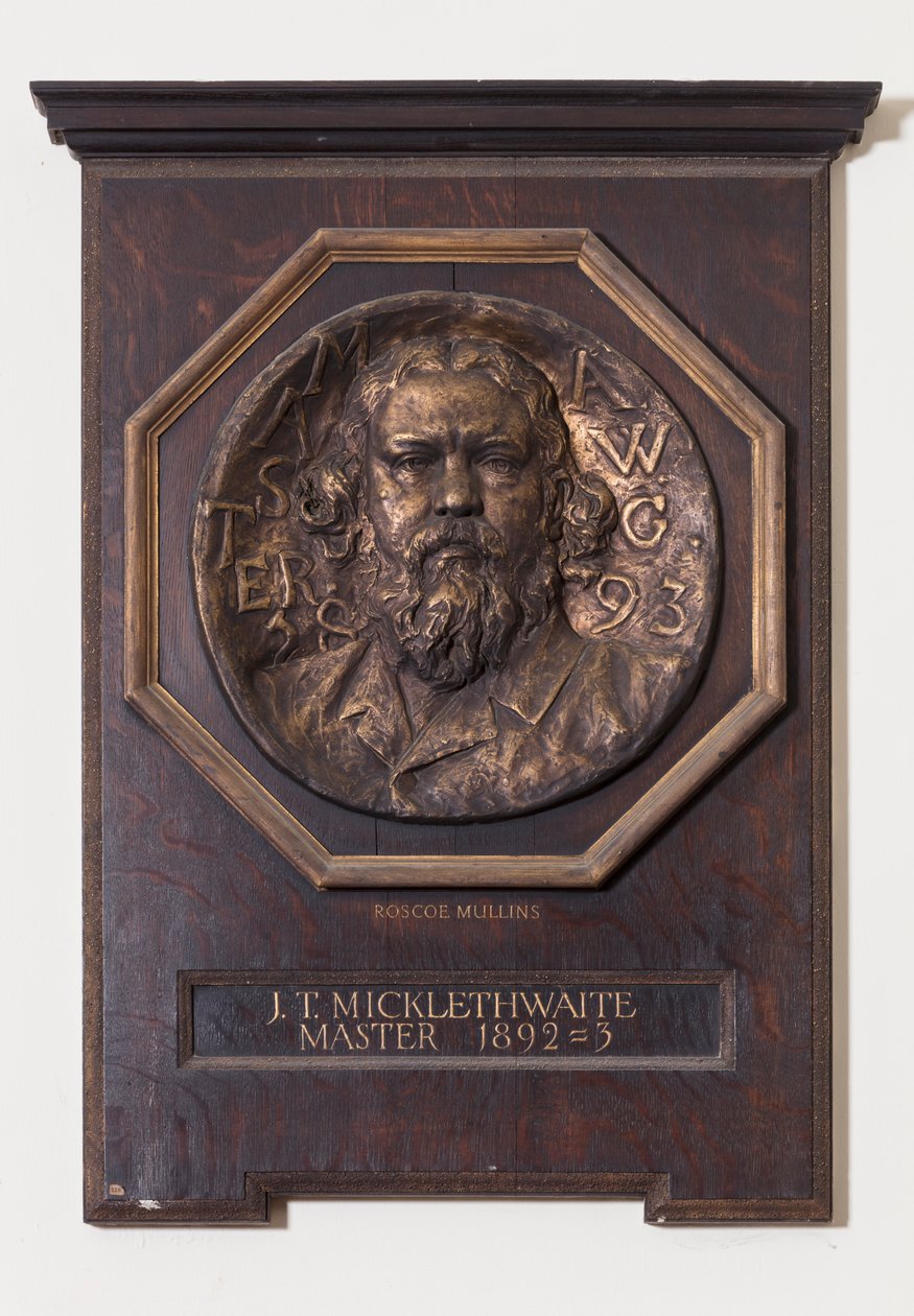 Medalla con John T. Micklethwaite, c.1893 de Edwin Roscoe Mullins