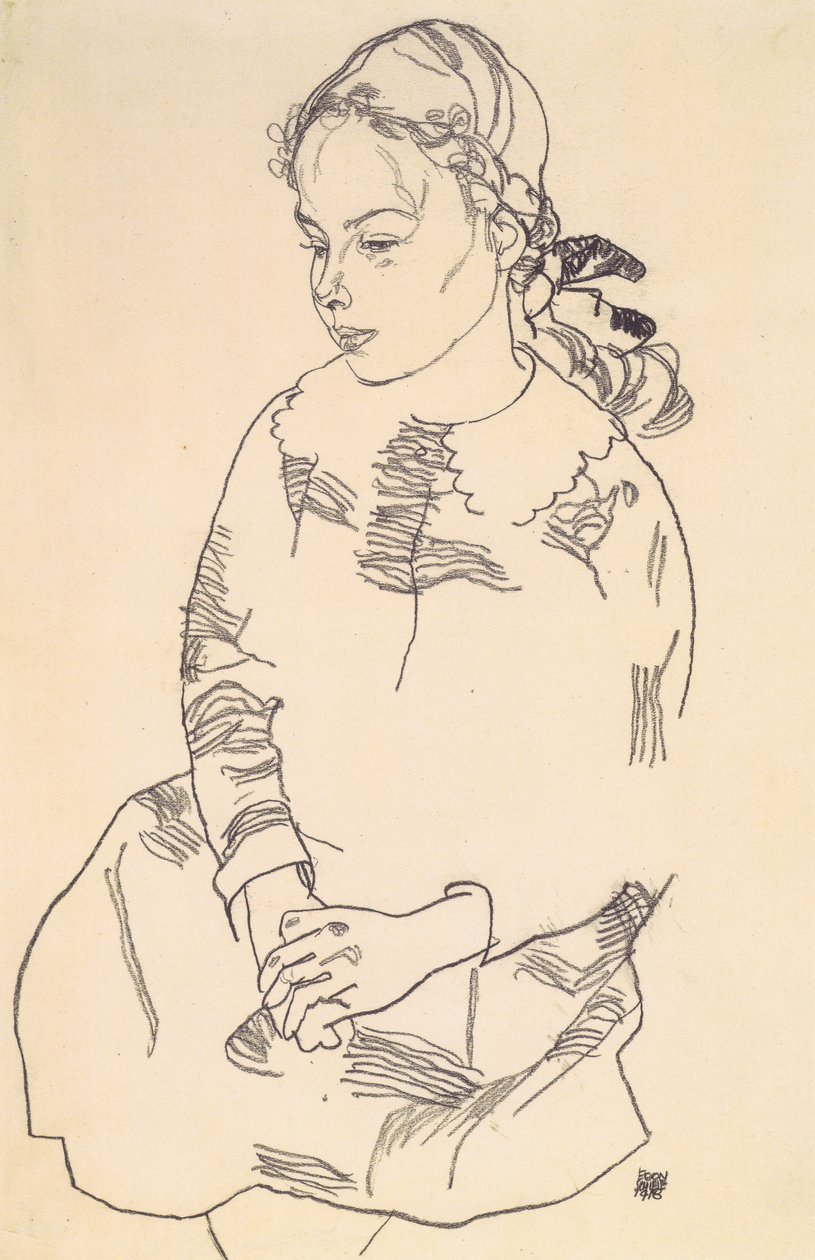 Retrato de Eva Steiner de Egon Schiele