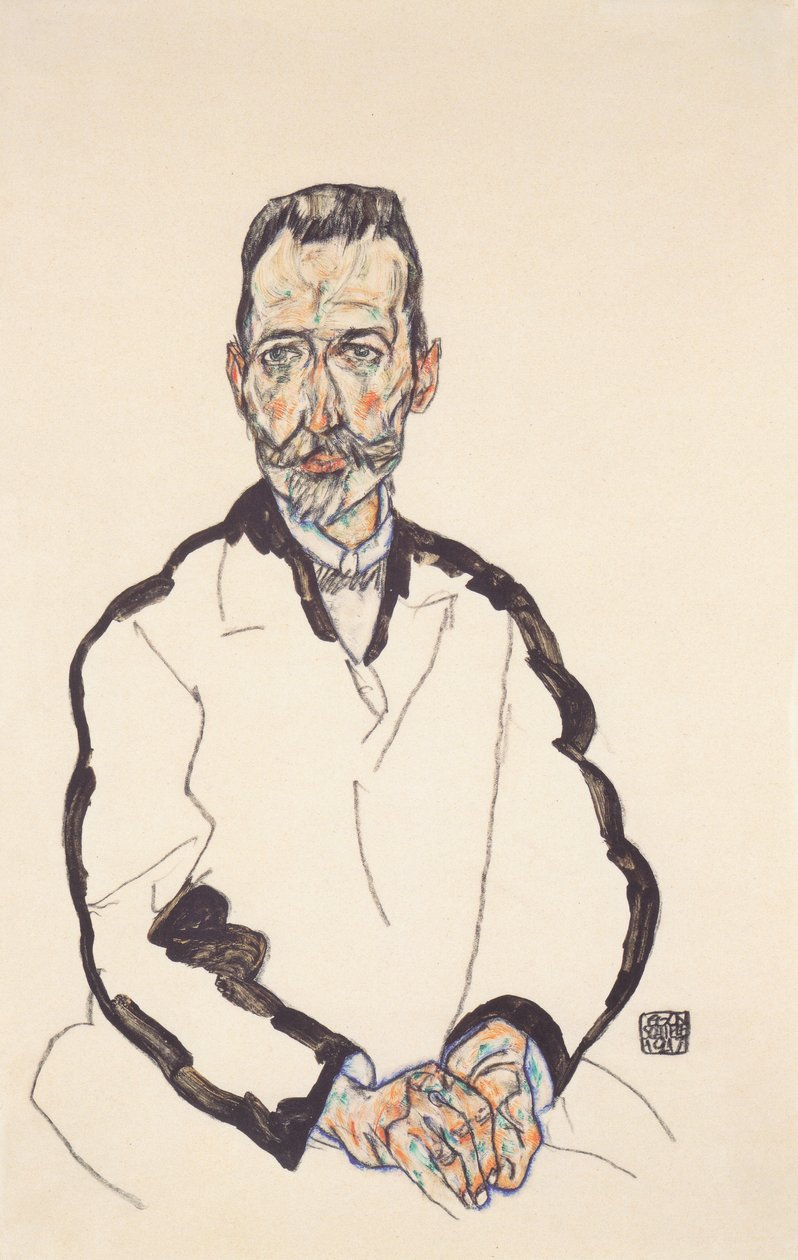 Retrato de Heinrich Benesch de Egon Schiele