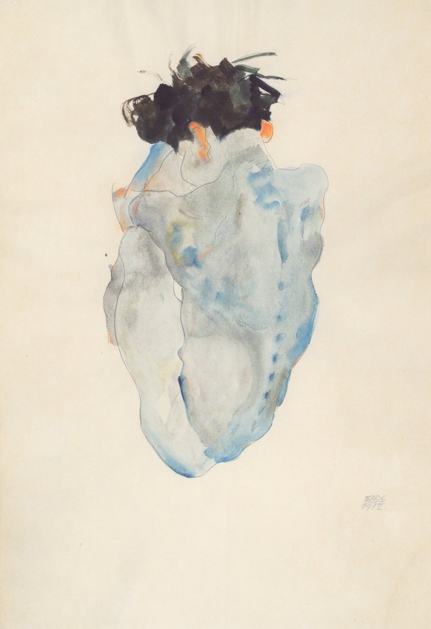 Agachado de Egon Schiele