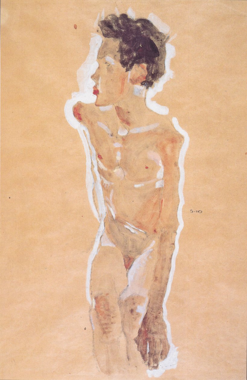 Desnudo de niño de Egon Schiele