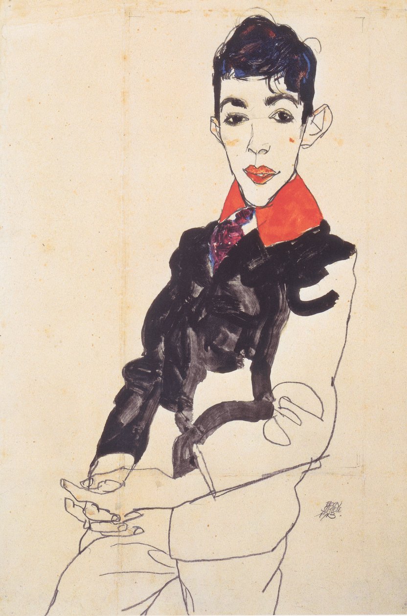 Retrato de niño Erich Lederer de Egon Schiele