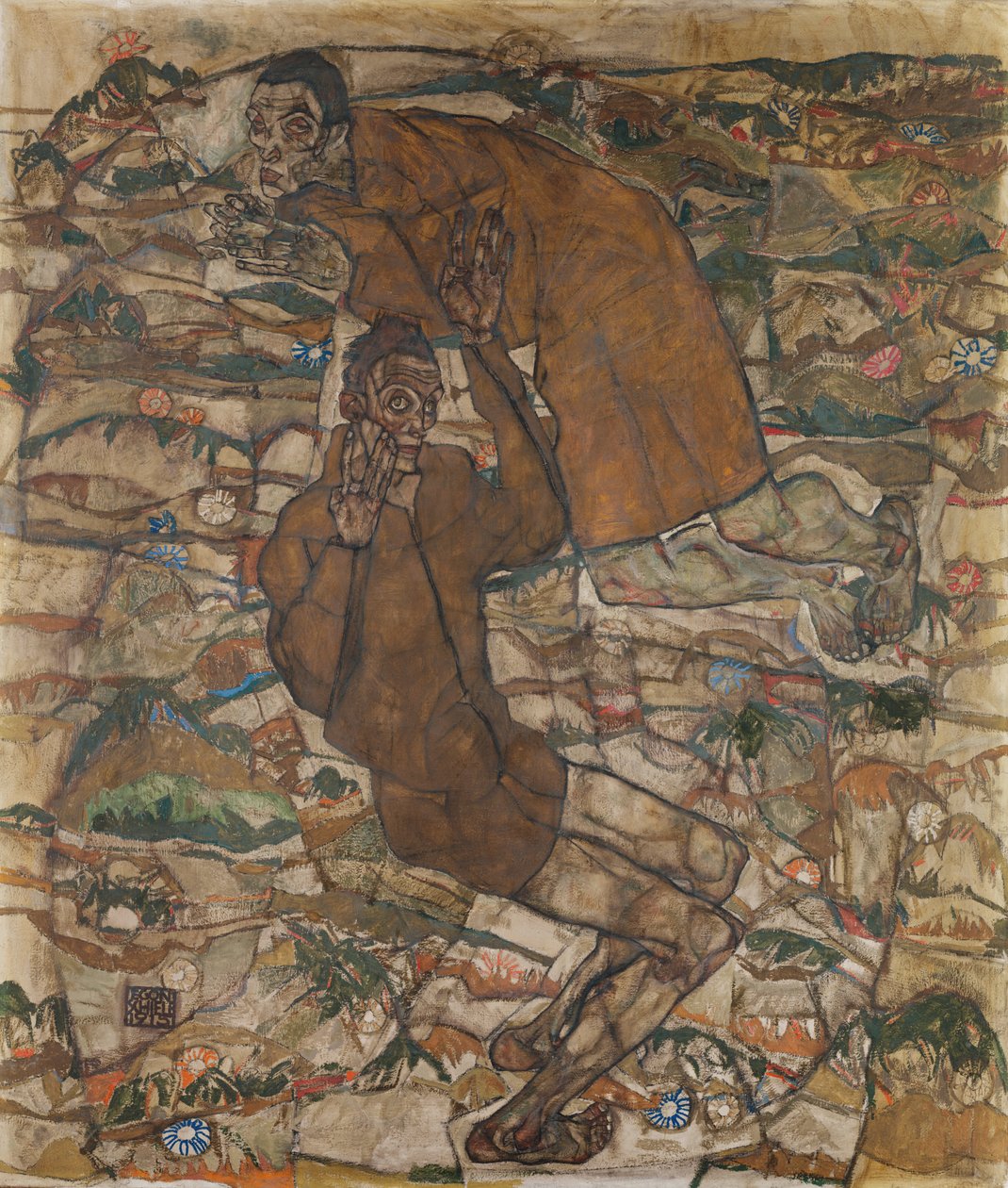 Levitación (El ciego II) de Egon Schiele