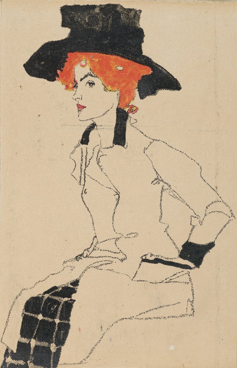 Retrato de una Mujer de Egon Schiele
