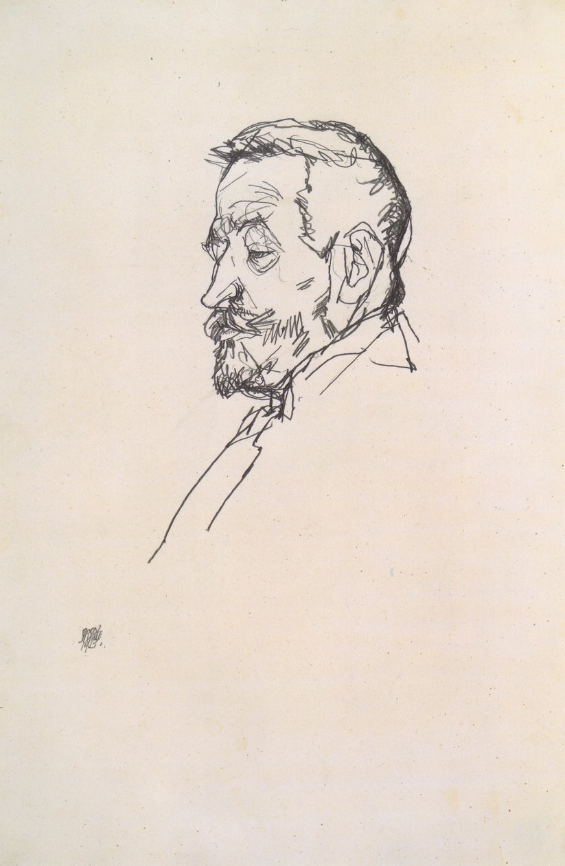 Retrato de Heinrich Benesch de Egon Schiele
