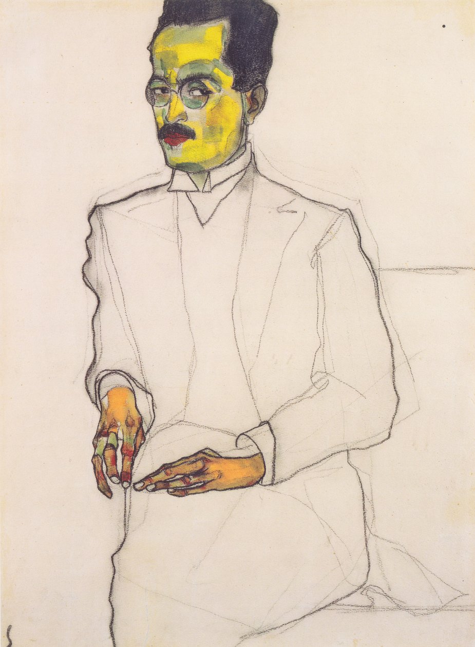 Retrato de un caballero de Egon Schiele