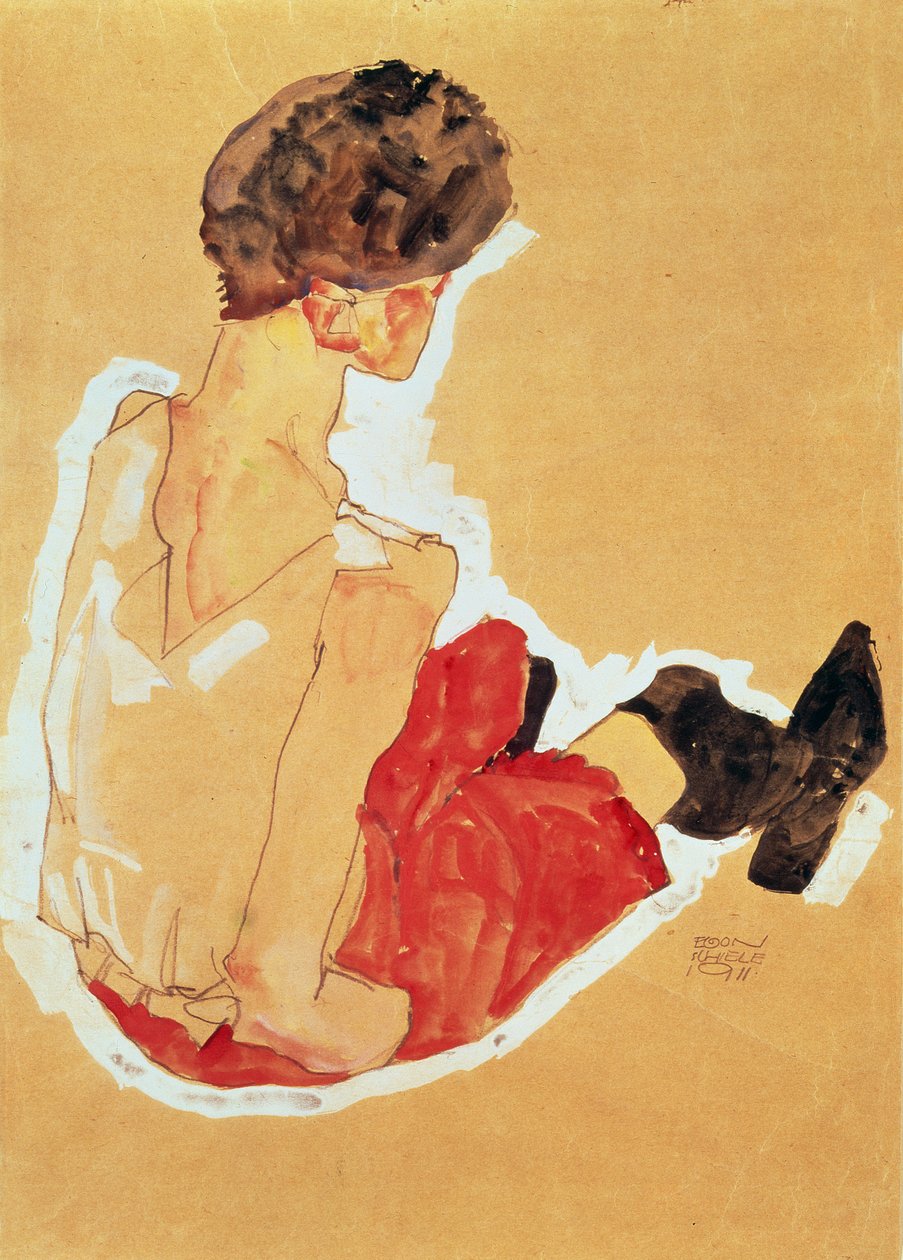 Mujer Sentada, 1911 de Egon Schiele