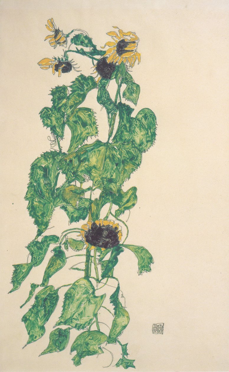 Girasoles de Egon Schiele