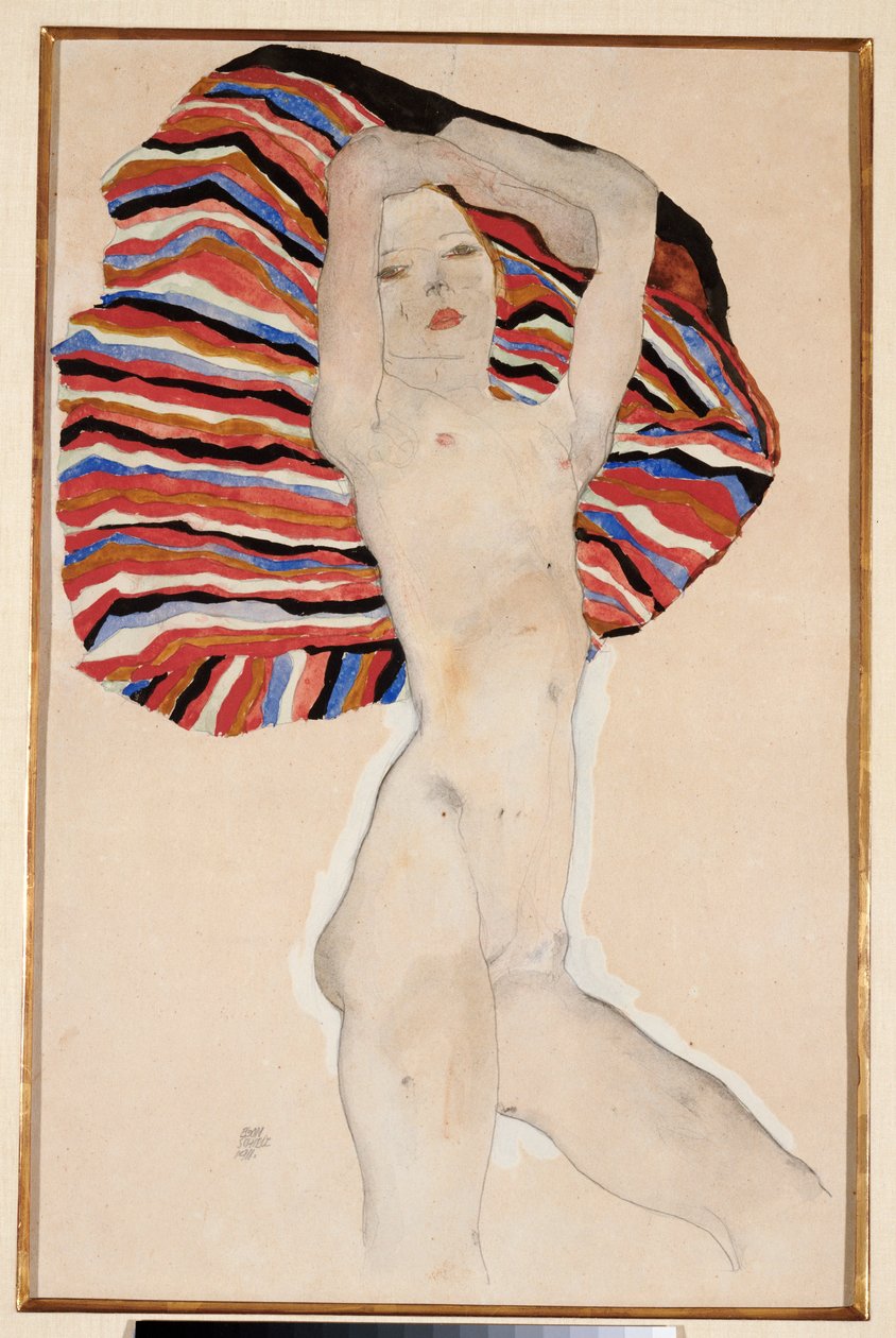 Acta contra material coloreado, 1911 de Egon Schiele